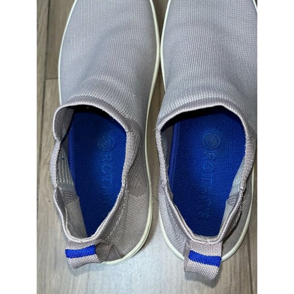 ROTHYS Chelsea Boot High Top Sneaker in Lilac Gray, Size 9.5 - Picture 6 of 11